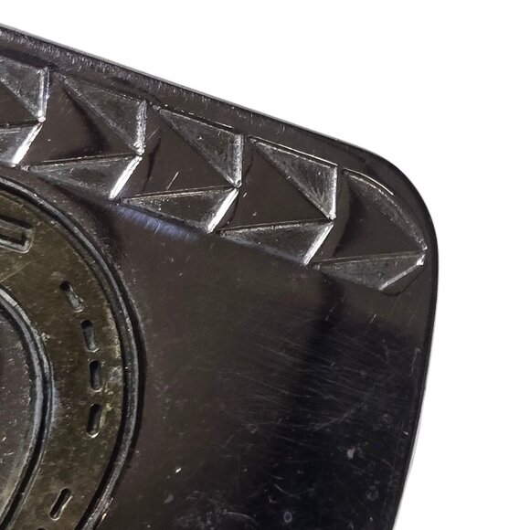 Vintage Turquoise Horseshoes Belt Buckle Western Cowboy Country Cowgirl Rodeo - Picture 12 of 14